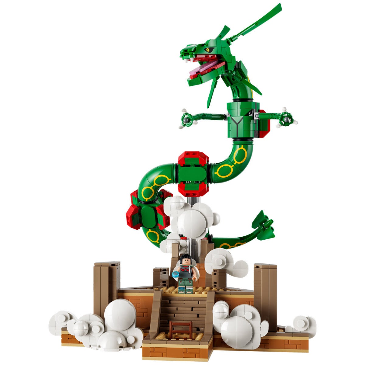 LEGO Rayquaza Pokemon 380mm Tall Display Model Kit With Zinnia Minifigure 72168 — image 4