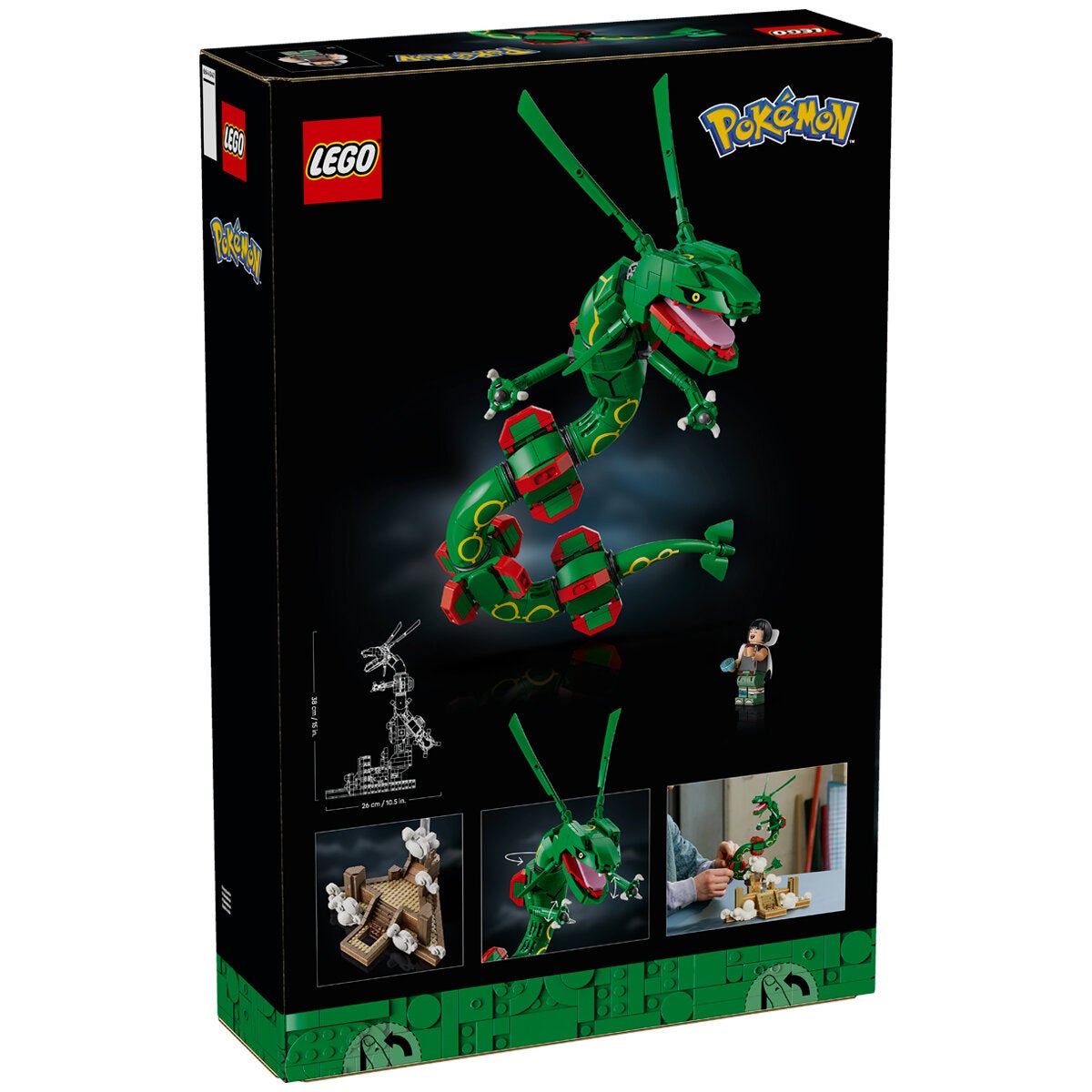 LEGO Rayquaza Pokemon 380mm Tall Display Model Kit With Zinnia Minifigure 72168 — image 2