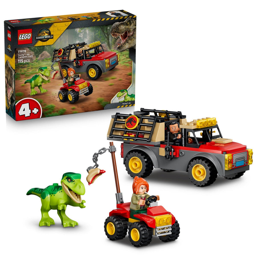 LEGO Young T. Rex Transport Truck Jurassic World Dinosaur Playset 115 Pieces 77978