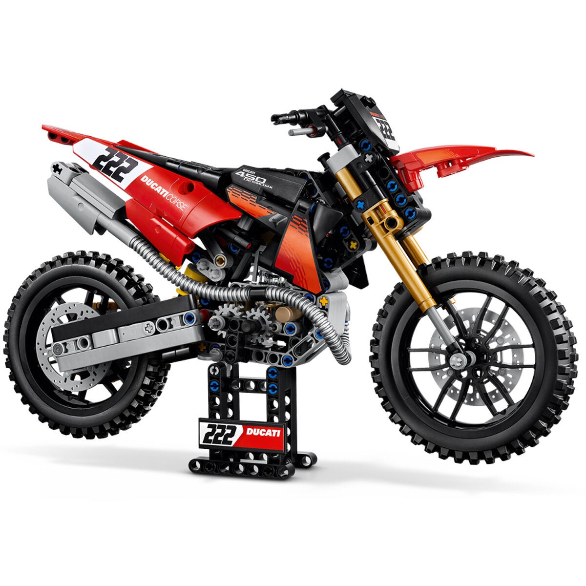 LEGO Ducati Desmo450 MX Factory Technic Motorbike Model Kit 457 Pieces 42238 — image 5