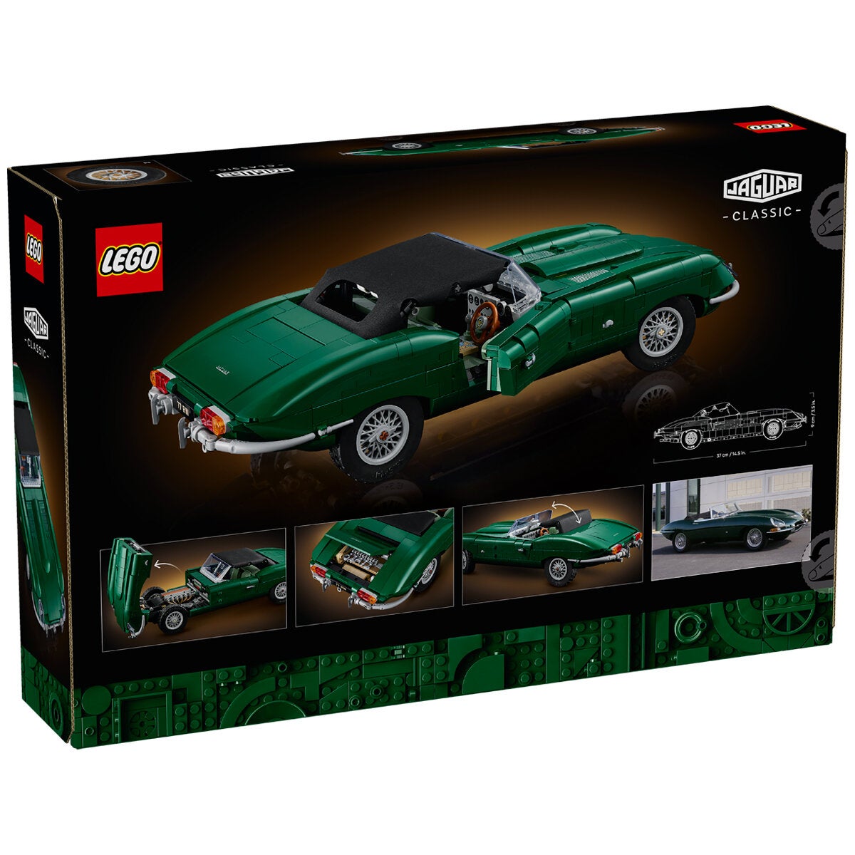 LEGO Jaguar E-Type Model Car Kit Icons 1673 Pieces Collectible 11381 — image 3