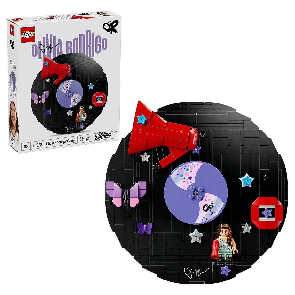 LEGO Olivia Rodrigo's Vinyl Record Editions Model Kit With Minifigure 43028