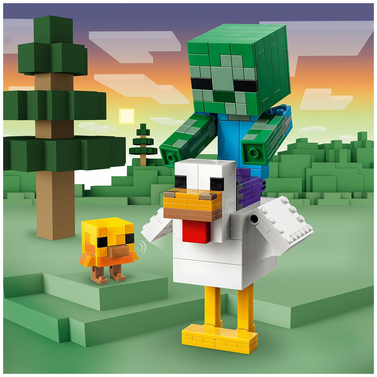 LEGO Chicken Jockey Minecraft Buildable Figure Playset 21582 — image 5