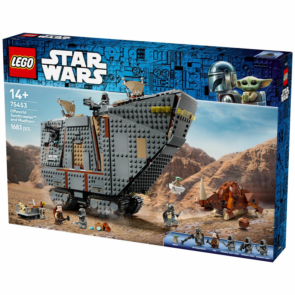 LEGO Offworld Sandcrawler And Mudhorn Star Wars Vehicle Playset 5 Minifigures 75453 — image 8