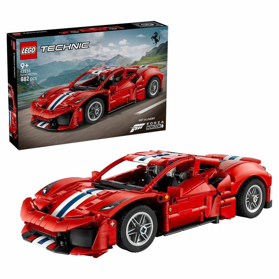 LEGO Ferrari 488 Pista Technic Sports Car Model Kit 42235