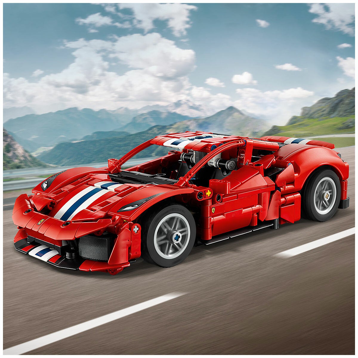 LEGO Ferrari 488 Pista Technic Sports Car Model Kit 42235 — image 8