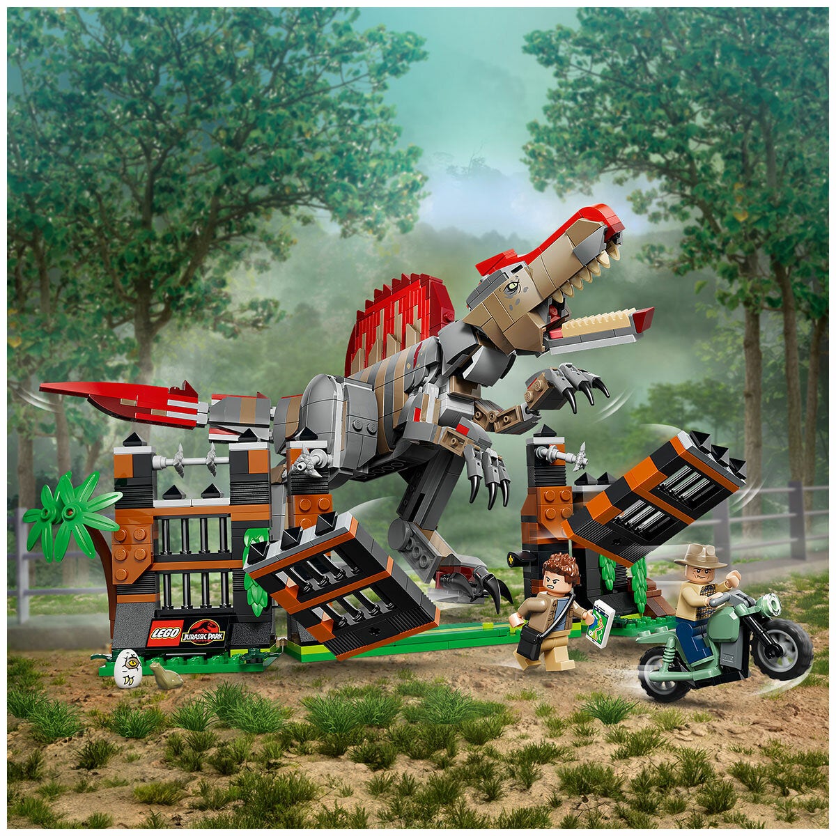 LEGO Spinosaurus Dinosaur Escape Jurassic World Posable Dinosaur Playset 77982 — image 8