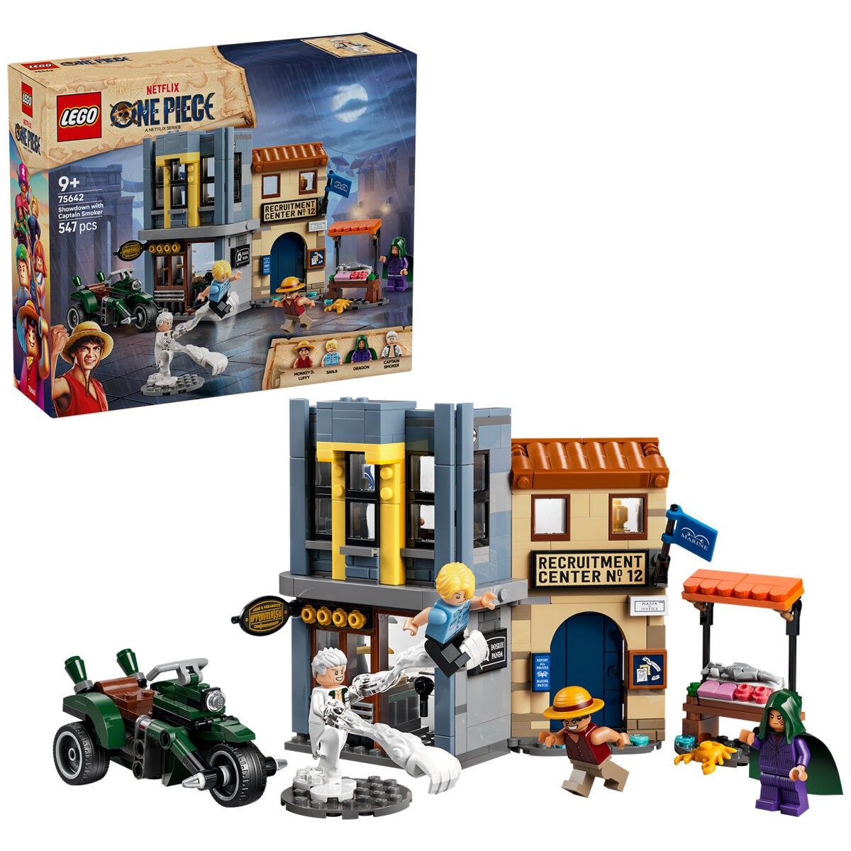 LEGO Showdown With Captain Smoker One Piece Diorama Playset 547 Pieces 75642