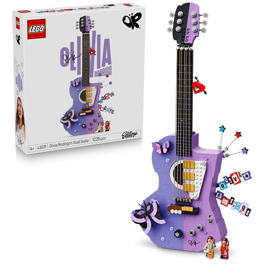 LEGO Olivia Rodrigo's Dual Guitar 1228 Piece Editions Model Kit 43031