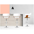 Artiss Selina White Barstool | Stylish Upholstered Seat | Solid Wood Legs | Kitchen & Bar Furniture - SuperSaverAU - view 5