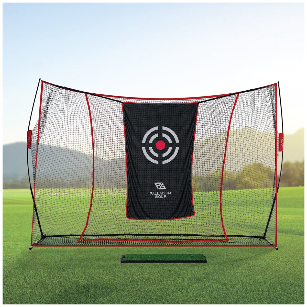 Palladium Golf Practice Net And Hitting Mat Kit 3000 x 2100mm Ball Return