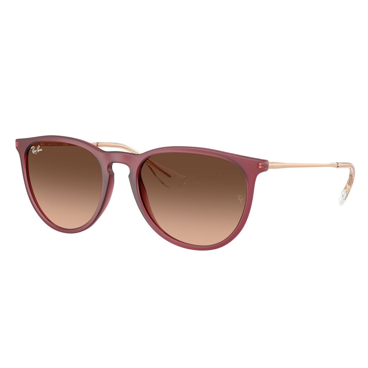 Ray-Ban Erika 57mm Round Sunglasses Oversized Pink Gradient Women's RB4171F