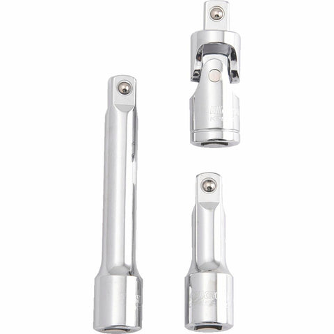 Kincrome 3 Piece 1/2 Drive Extension Bar Set - Chrome Vanadium Steel - Durable - SuperSaverAU - view 1