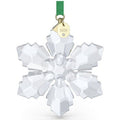Swarovski 2026 Crystal Snowflake Christmas Ornament, Green Ribbon and 192 Facets — image 4