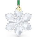 Swarovski 2026 Crystal Snowflake Christmas Ornament, Green Ribbon and 192 Facets — image 3