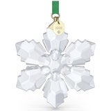 Swarovski 2026 Crystal Snowflake Christmas Ornament, Green Ribbon and 192 Facets — image 3