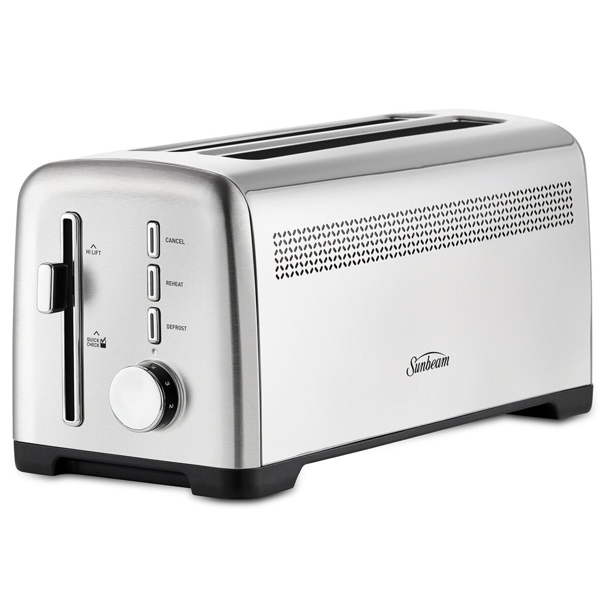 Sunbeam 4 Slice Long Slot Toaster 9 Browning Settings Stainless Steel TAM1003SS