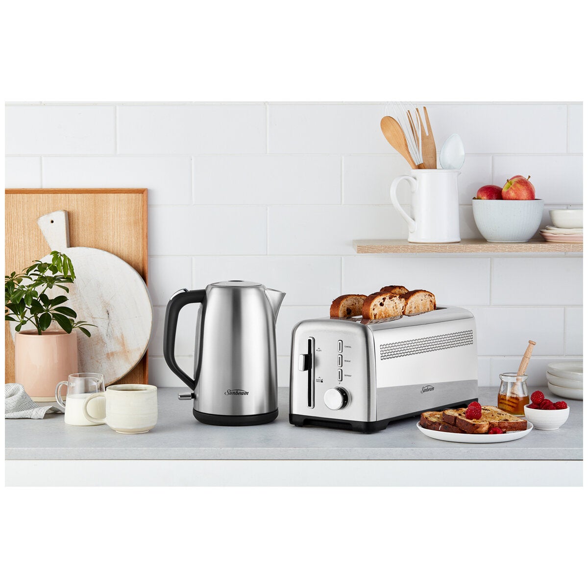 Sunbeam 4 Slice Long Slot Toaster 9 Browning Settings Stainless Steel TAM1003SS — image 6