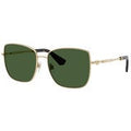 Burberry Women's BE3158 Square Metal Shades 58mm Light Gold Made in Italy — image 3