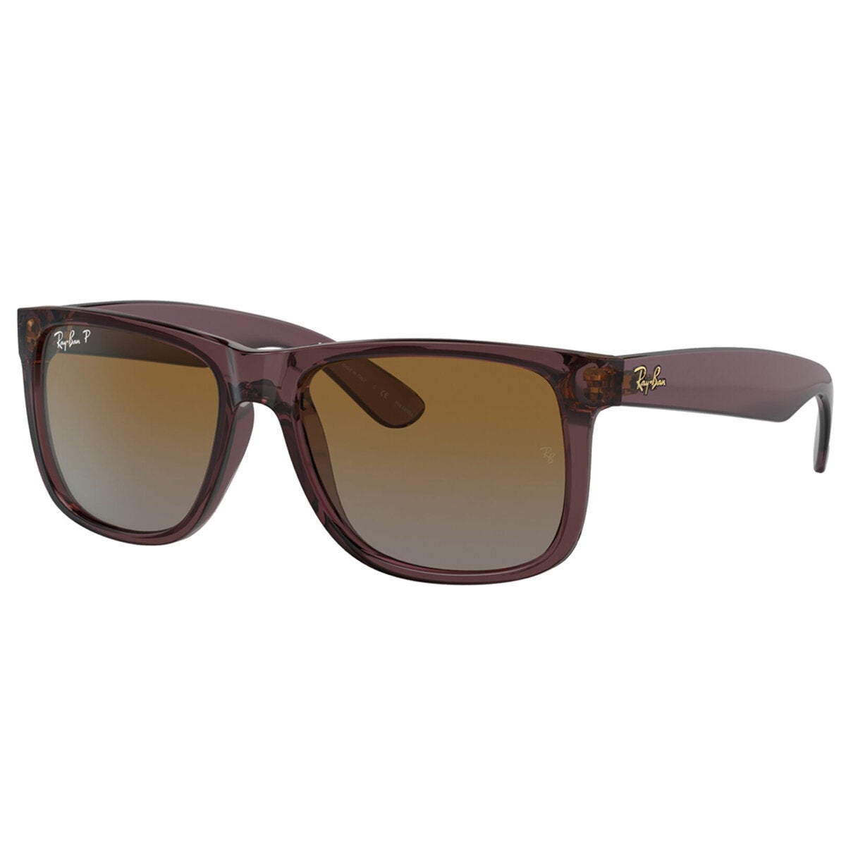 Ray-Ban Justin RB4165 Square Shades for Men Matte Rubber Finish 145mm Temples