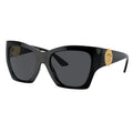 Versace Women's Sunglasses VE4452 Dark Grey Lenses Black Frame Medusa Temple Tips — image 4