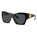 Versace Women's Sunglasses VE4452 Dark Grey Lenses Black Frame Medusa Temple Tips — image 5