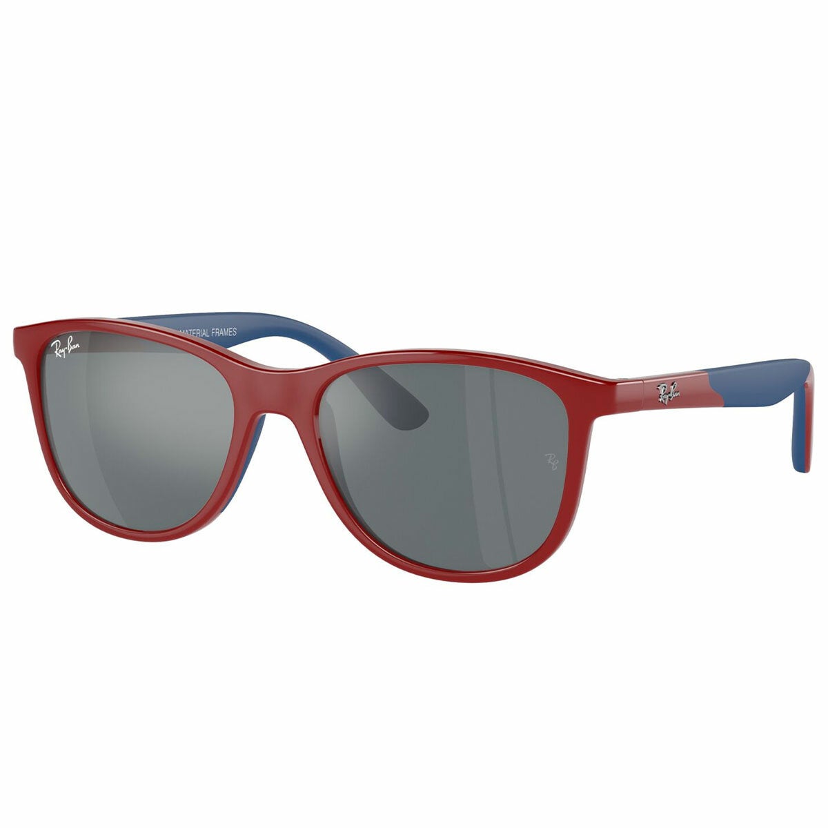 Ray-Ban Childrens Sunglasses 49mm Mirrored Lens Square Nylon Frame RJ9077S 71606G