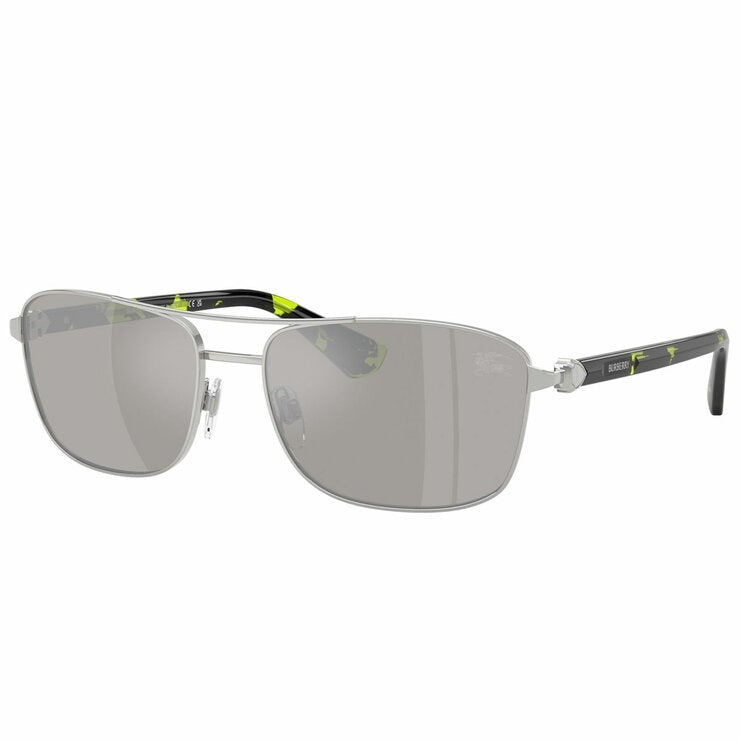 Burberry BE3163 Sunglasses Men's, Full Rim Metal with Silver Mirror Lenses — image 2