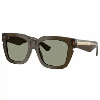 Burberry Women's BE4453F Square Shades 54mm with Check Metal Temple Detail — image 8