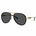 Versace Women's Aviator Sunglasses VE2260 Dark Grey Lenses Black Metal UV400 — image 2