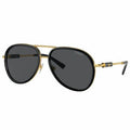 Versace Women's Aviator Sunglasses VE2260 Dark Grey Lenses Black Metal UV400 — image 4