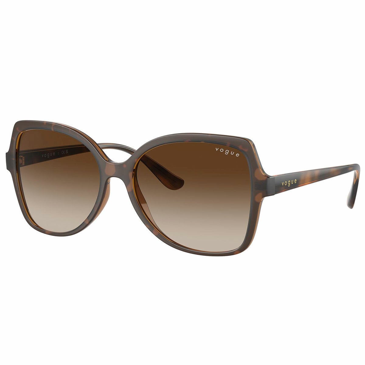 Vogue Women's Dual Tone Brown Sunglasses VO5488S Gradient Lenses Injected Frame