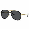 Versace Women's Aviator Sunglasses VE2260 Dark Grey Lenses Black Metal UV400 — image 6