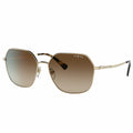 Vogue Women's Gold Sunglasses VO4198S Brown Gradient Lenses Full Rim Metal Frame