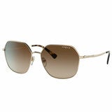 Vogue Women's Gold Sunglasses VO4198S Brown Gradient Lenses Full Rim Metal Frame — image 3