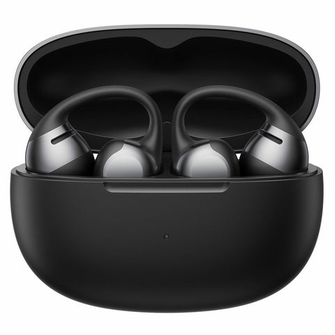 Clip-On Wireless Earbuds with Quick Charge and Wireless Charging Case, Shokz OpenDots ONE E310-ST-BK