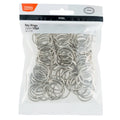 Taskmaster 25mm Key Ring - 100 Pack - Durable Steel - Easy Attachment - SuperSaverAU - view 2