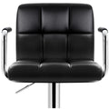 Artiss Black Gaslift Swivel Barstool with Arm Rests 2 Pack - SuperSaverAU - view 4