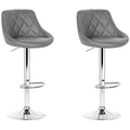 Artiss Gaslift Swivel Barstool 2 Pack - Vintage Industrial Style, Elm Wood Seat, Heavy Duty Steel Base - SuperSaverAU - view 2