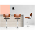 Artiss Black Gaslift Swivel Barstool With Wooden Seat - SuperSaverAU - view 4