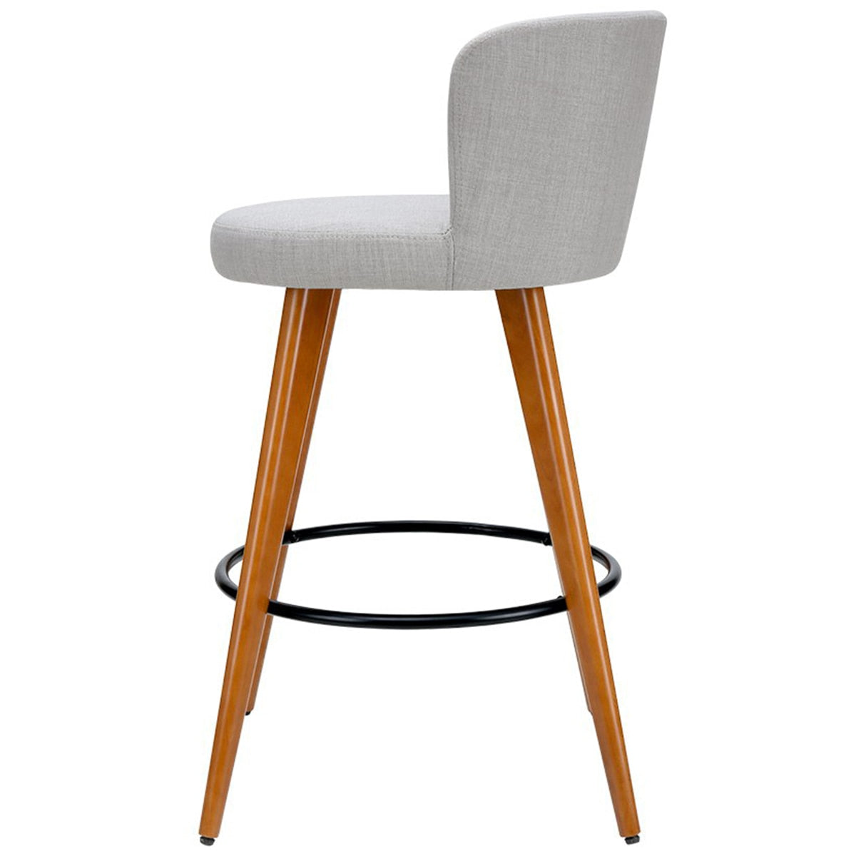 Artiss Grey Wooden Barstool 2 Pack - SuperSaverAU - view 4