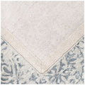 Cadrys Hamptons Classic Sky Wool Rug 200x300cm - Hand Tufted, Non-Slip Cotton Backing - HAMPS1
