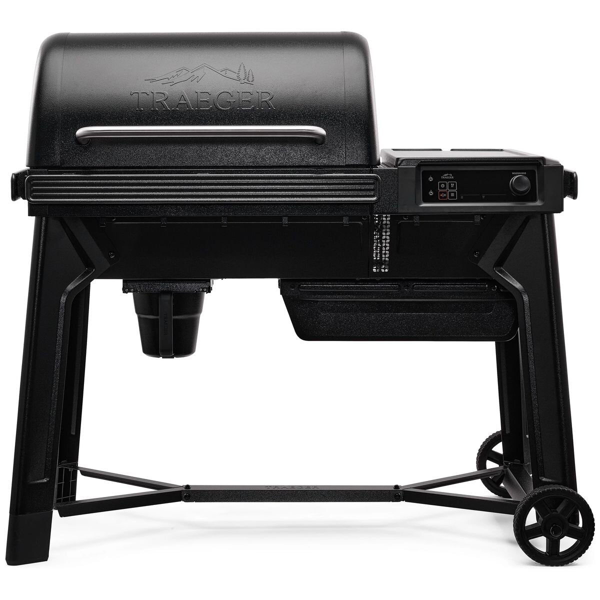 Traeger Woodridge WiFIRE pellet grill - black powder-coated finish, six cooking methods - TFB86MLHI