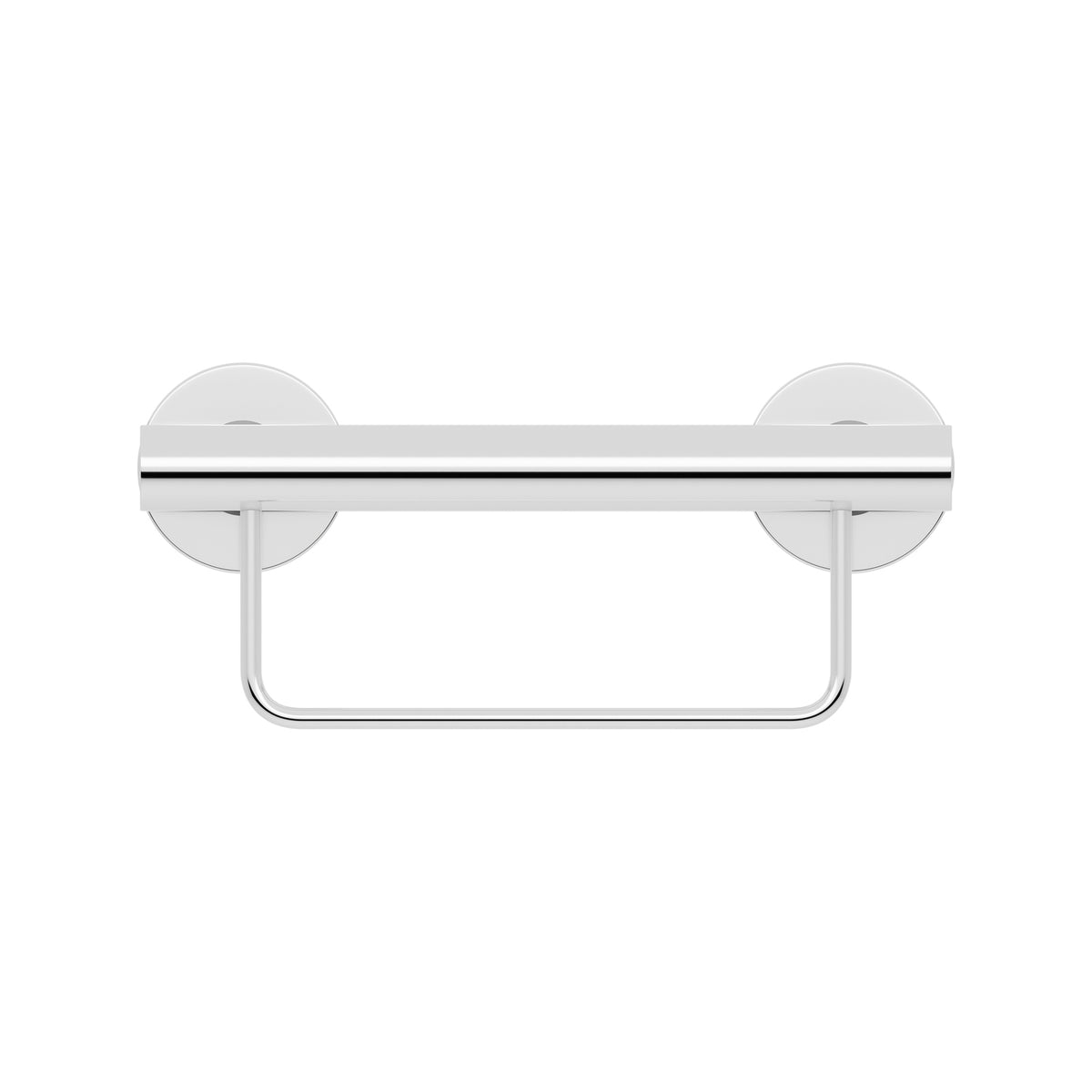evekare 300mm Towel Rail with Grab Rail - 32mm Stainless Steel 250kg