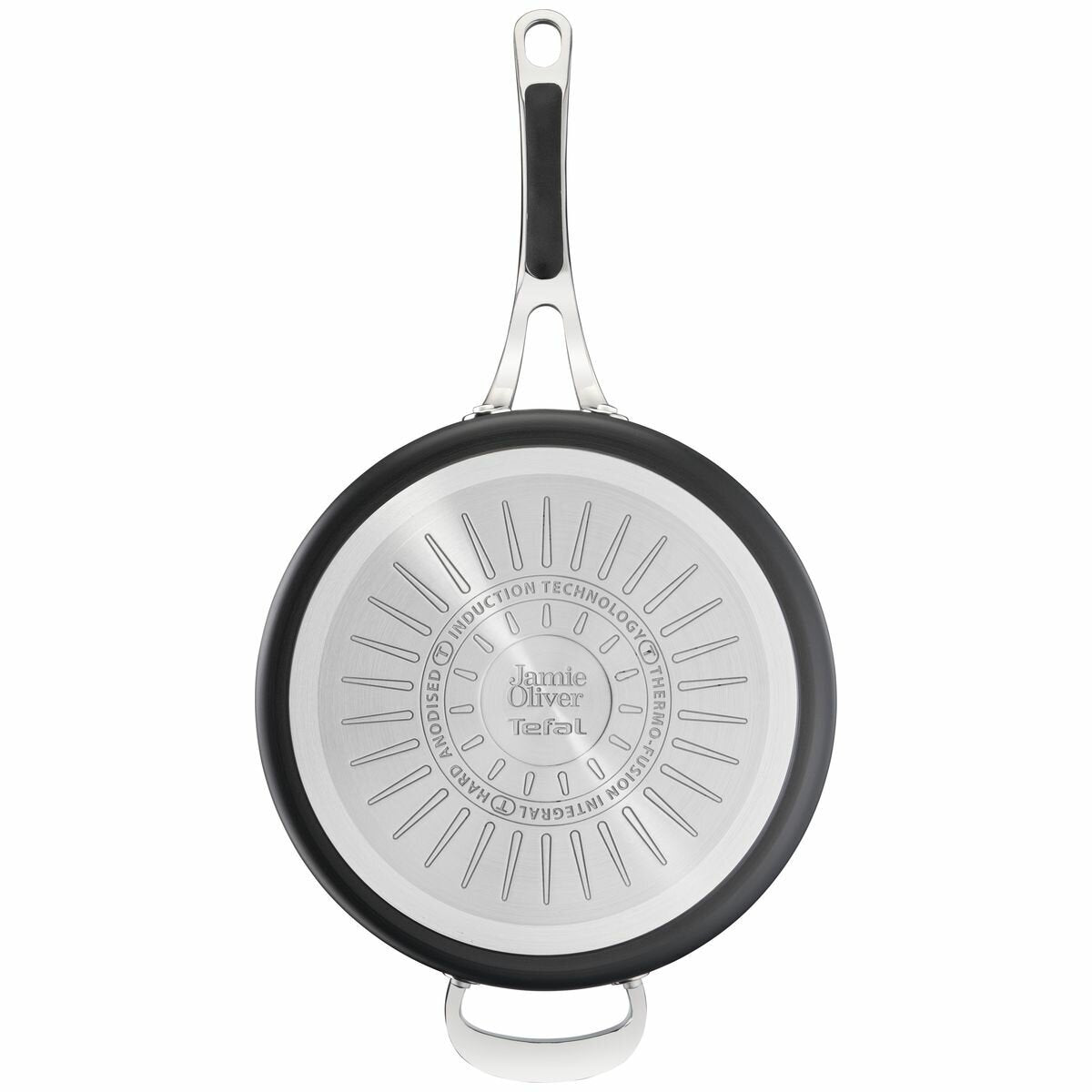 Tefal Jamie Oliver Cook's Classics 26cm hard anodised induction saute pan with lid - H9123344