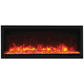 Remii 55 Inch Extra Tall Built-In Electric Fireplace - Black - 13-Colour Canopy Lighting - 102755-XT