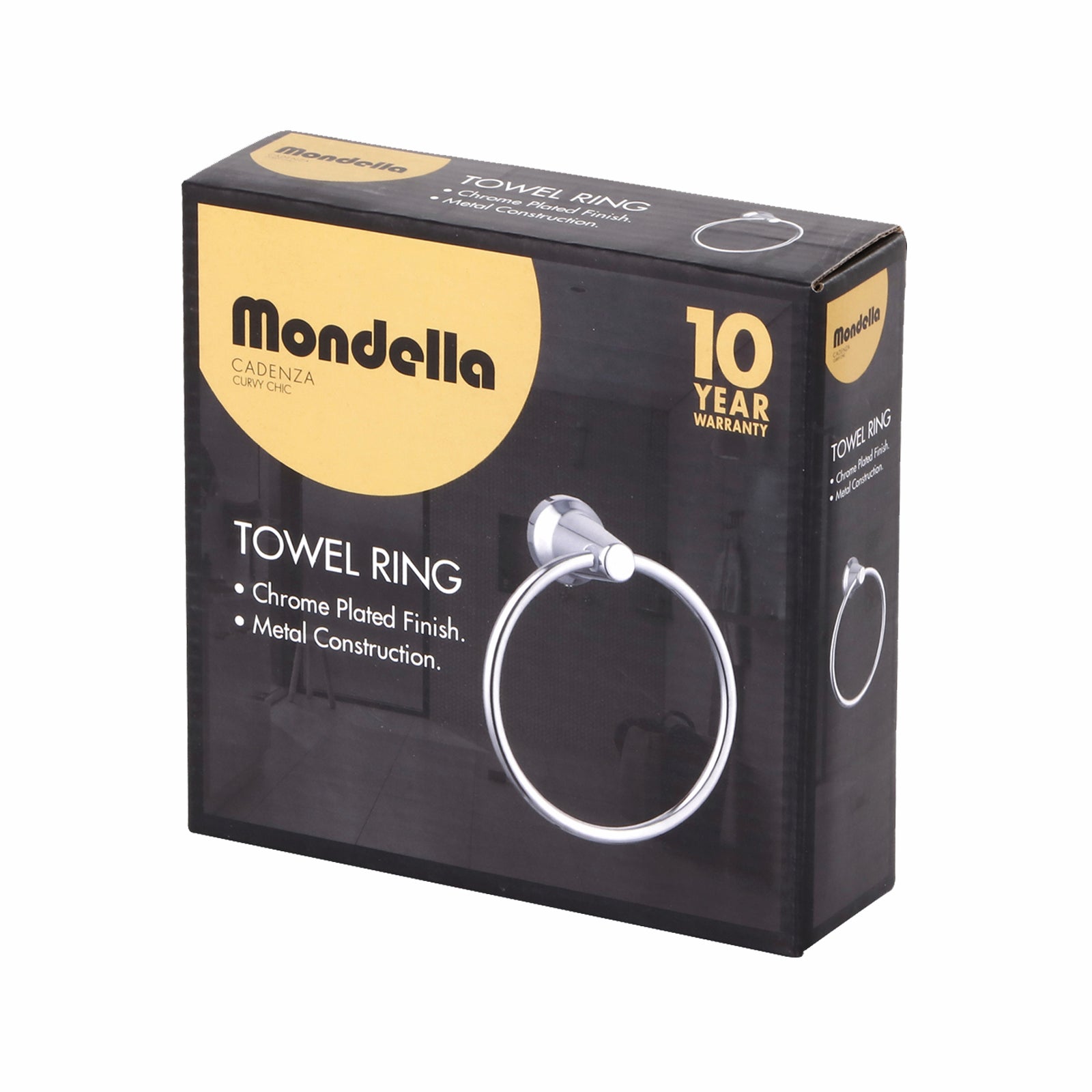 Mondella Cadenza Towel Ring Chrome Metal