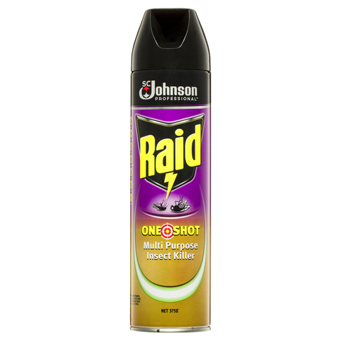 Raid One Shot Pest Killer - 375g - Aerosol - Multi Purpose Insect Control - SuperSaverAU - view 1