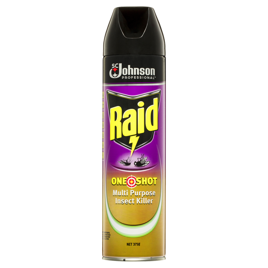 Raid One Shot Pest Killer - 375g - Aerosol - Multi Purpose Insect Control - SuperSaverAU - view 1