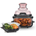 Ninja Crispi 4-in-1 Portable Glass Air Fryer - Pink Finish, Glass Bowl, Compact Size - FN101PKANZ
